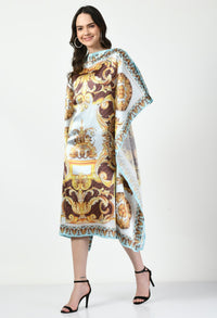 Abstract Vintage Kaftan Dress - Navvi.in