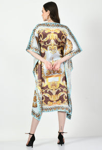 Abstract Vintage Kaftan Dress - Navvi.in
