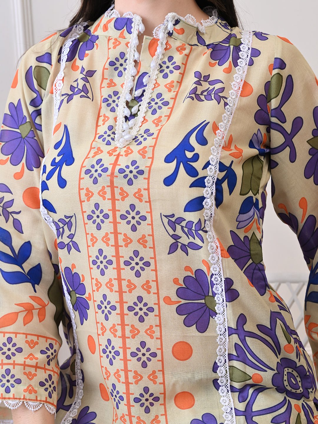 Amber Mosaic Printed Co - ord Set - Navvi.in
