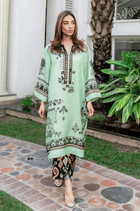 Bloom Lawn Cotton Satin Co - ord Set - Navvi.in