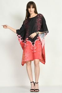 Brown Short Kaftan Dress - Navvi.in