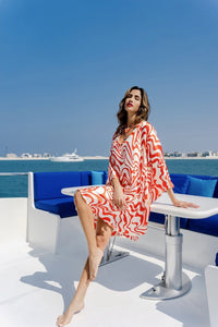 Candy Rings Short Kaftan - Navvi.in