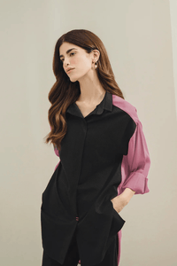 Color Block Co - ord Set - Navvi.in
