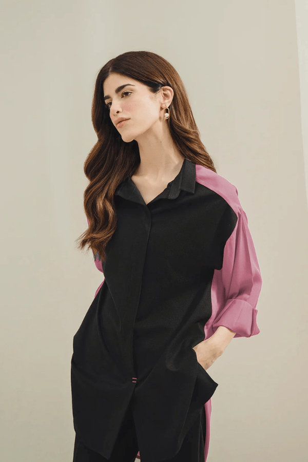 Color Block Co - ord Set - Navvi.in