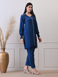Deep Sapphire Co - ord Set - Navvi.in