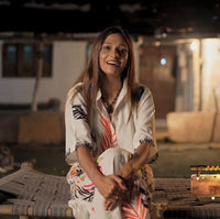 Flamingo Print Shirt Dress - Navvi.in