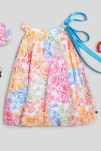 Floral Printed Colorful Summer Dress - Navvi.in