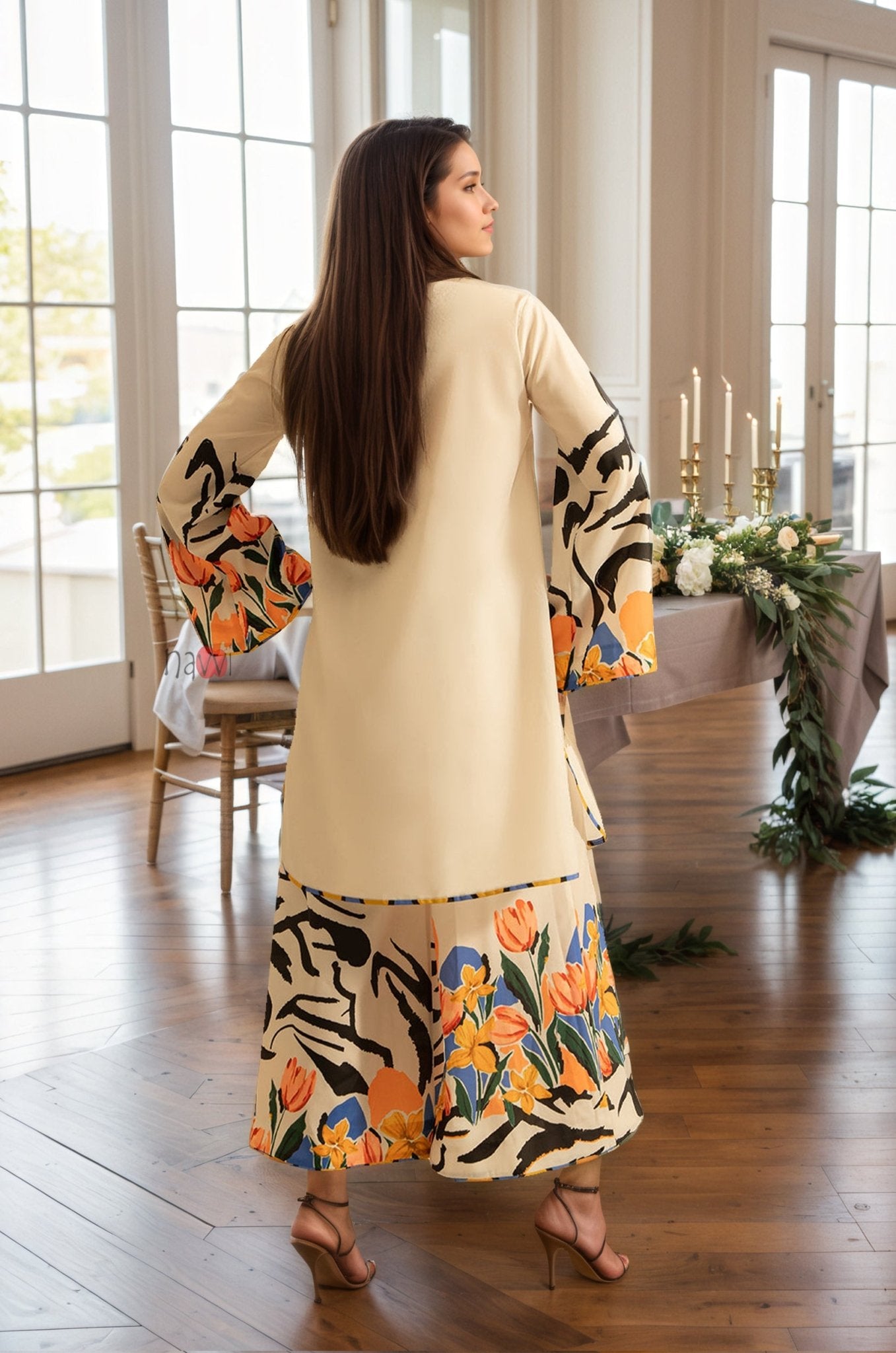 Golden Hour Floral Co - ord - Navvi.in