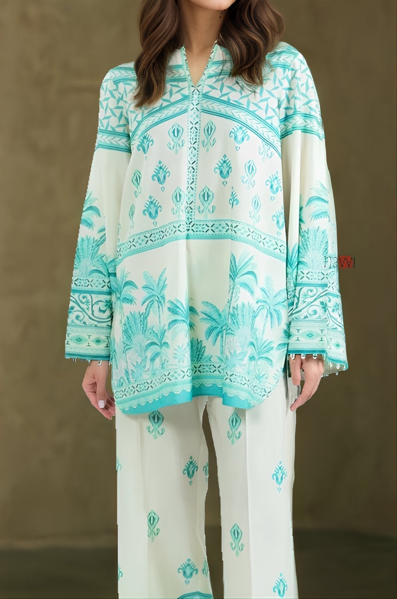 Mint Oasis Coord Set - Navvi.in