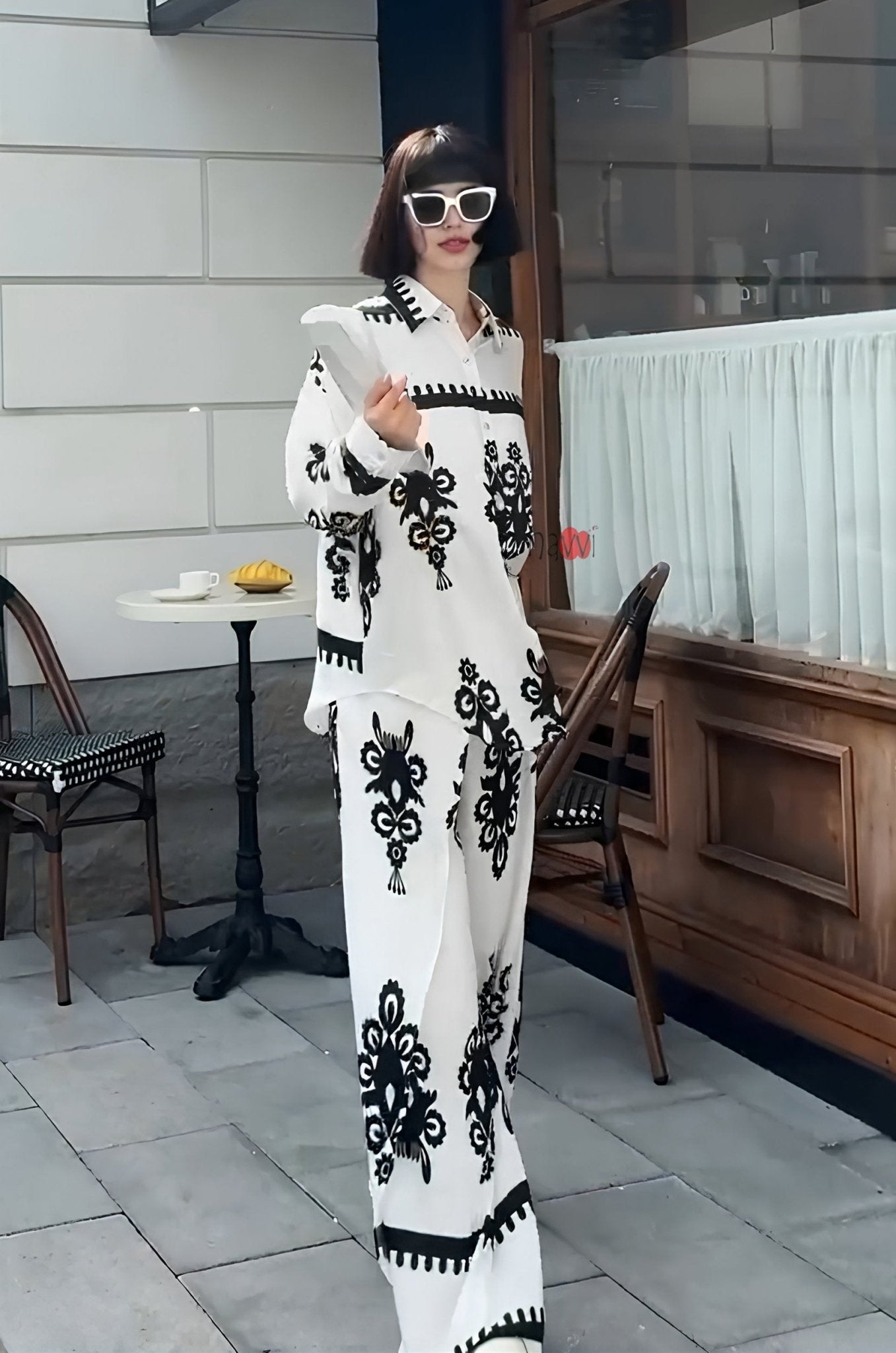 Monochrome Muse Co - ord Set - Navvi.in