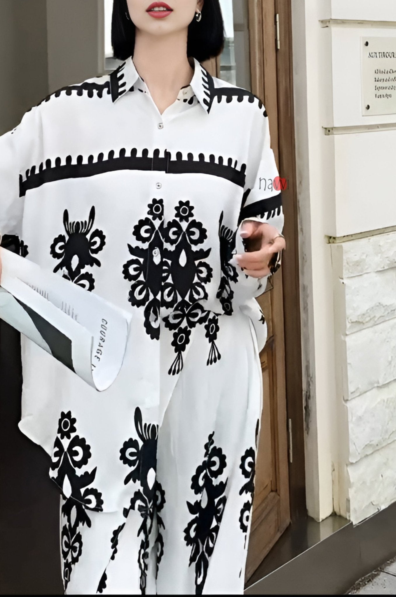 Monochrome Muse Co - ord Set - Navvi.in