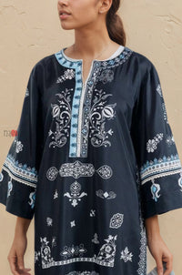 Mystic Indigo Boho Kurta Set - Navvi.in