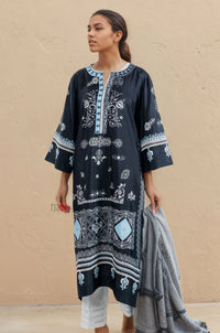 Mystic Indigo Boho Kurta Set - Navvi.in