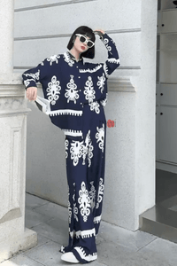 Navy Noir Luxe Co - ord Set - Navvi.in