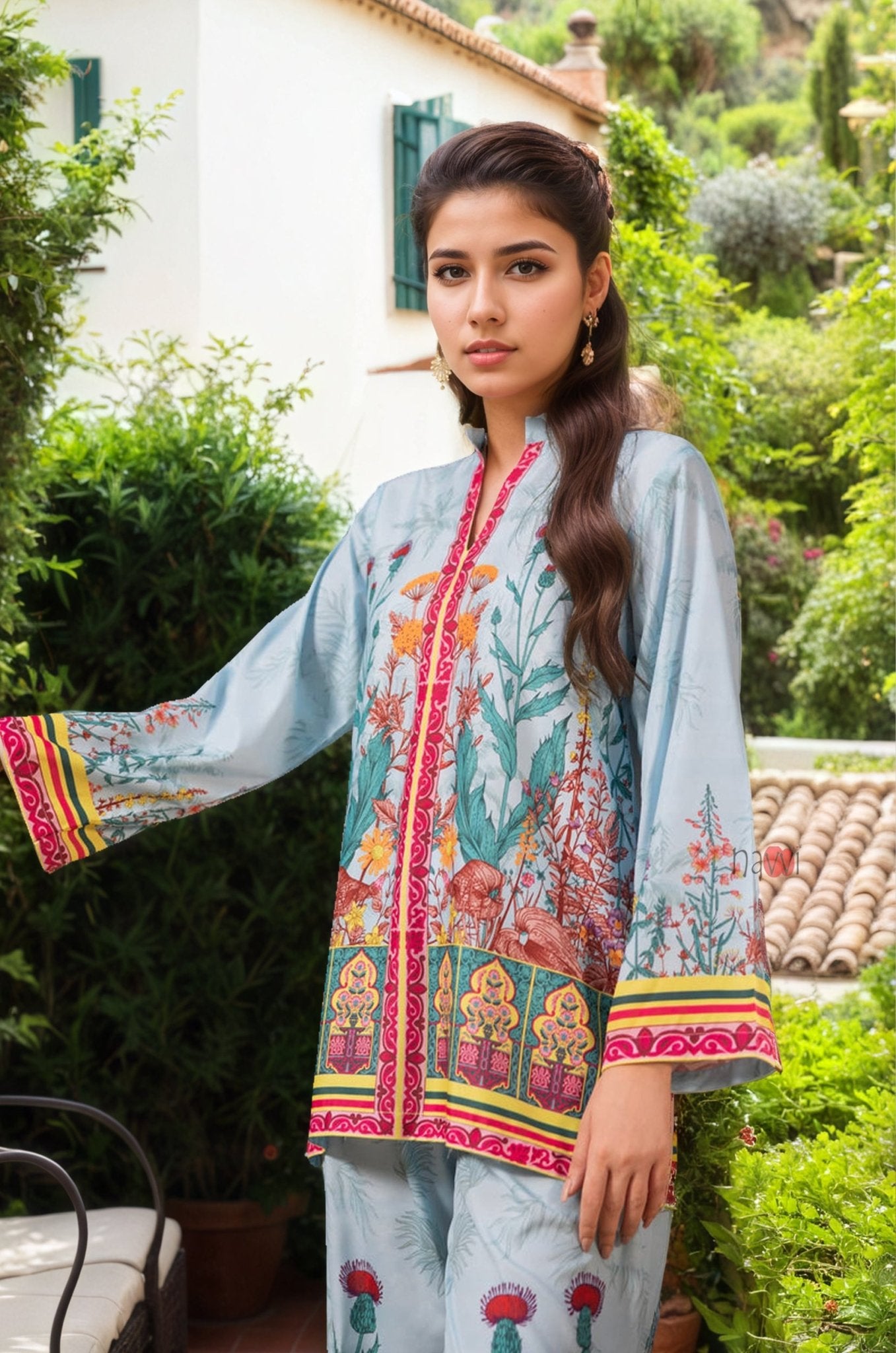 Pastel Garden Co - ord Set - Navvi.in