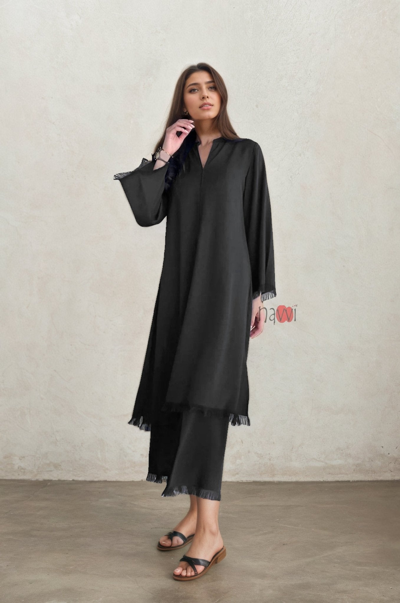 Pure Viscose Casa Blanca Coord Set - Navvi.in