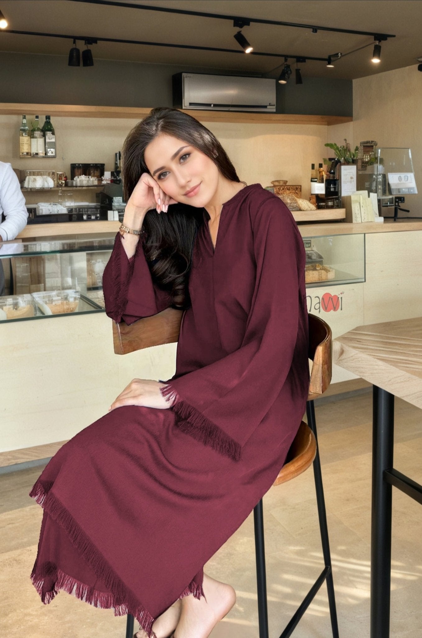 Pure Viscose Casa Blanca Coord Set - Navvi.in