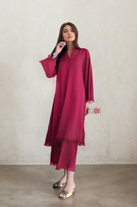 Pure Viscose Casa Blanca Coord Set - Navvi.in