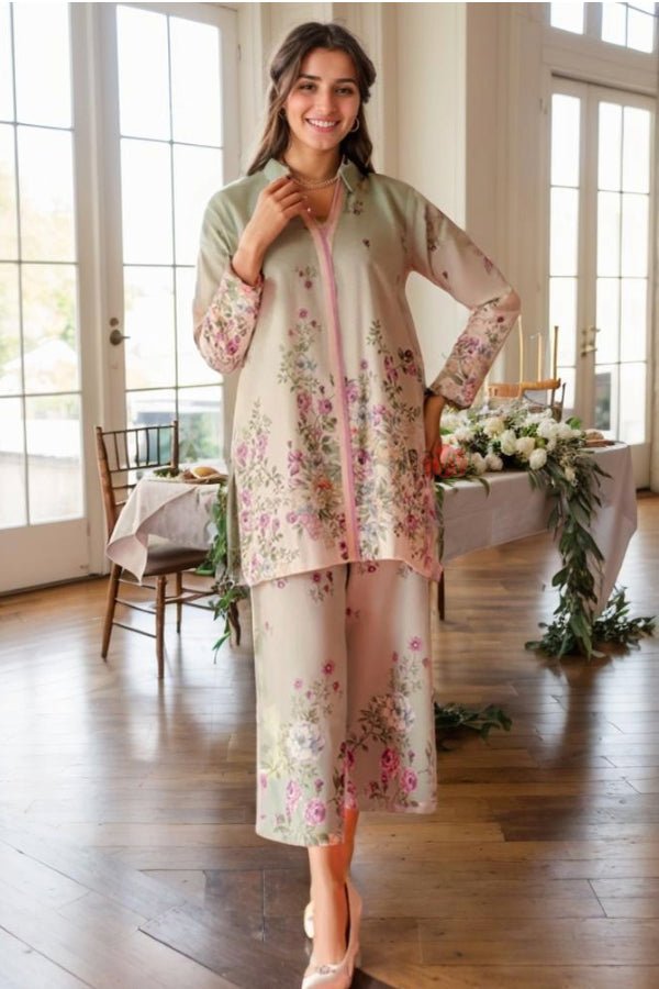 Women's Floral Print Co - Ord Set - Navvi.in