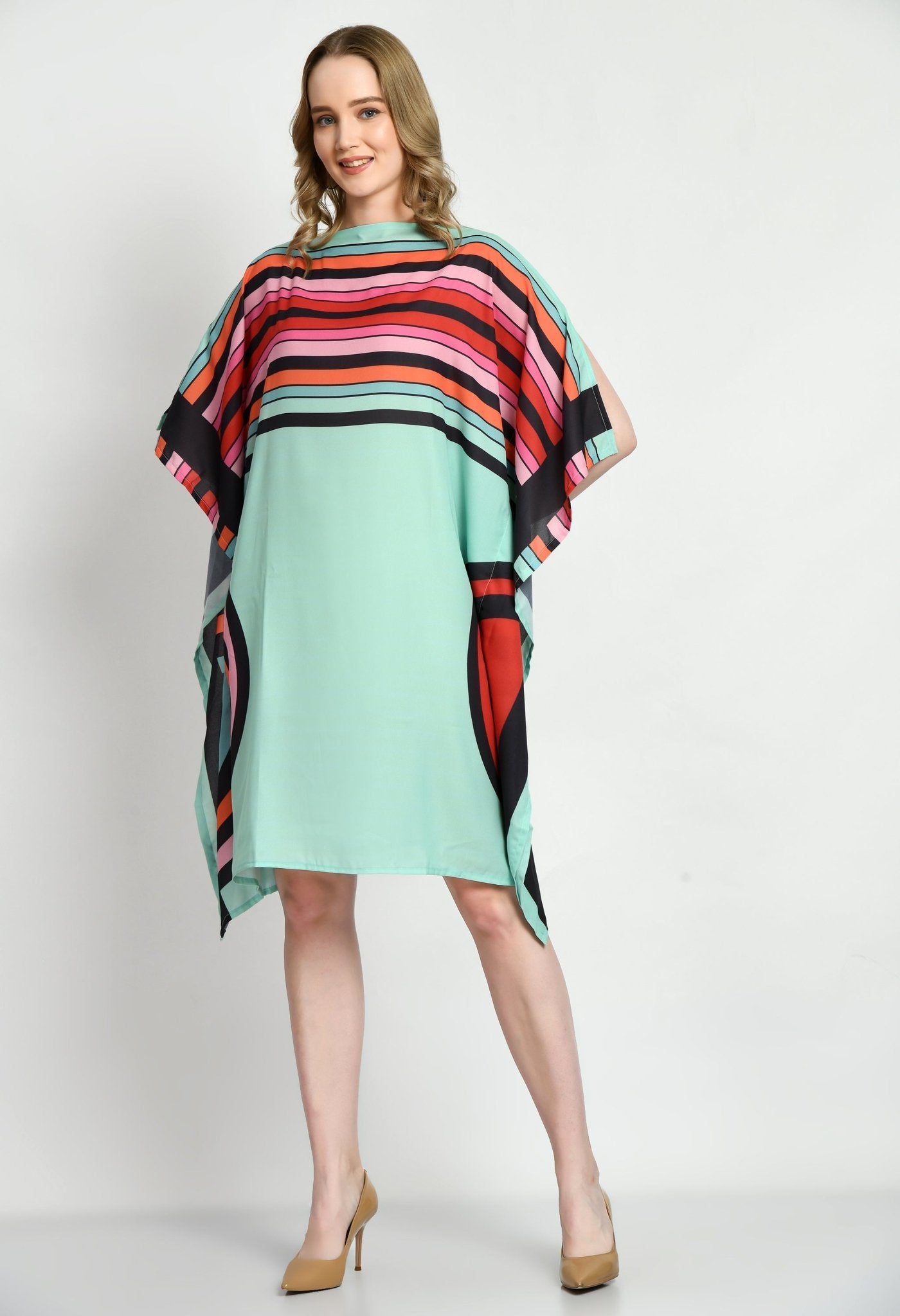 Wonder Rings Short Kaftan Dress - Navvi.in
