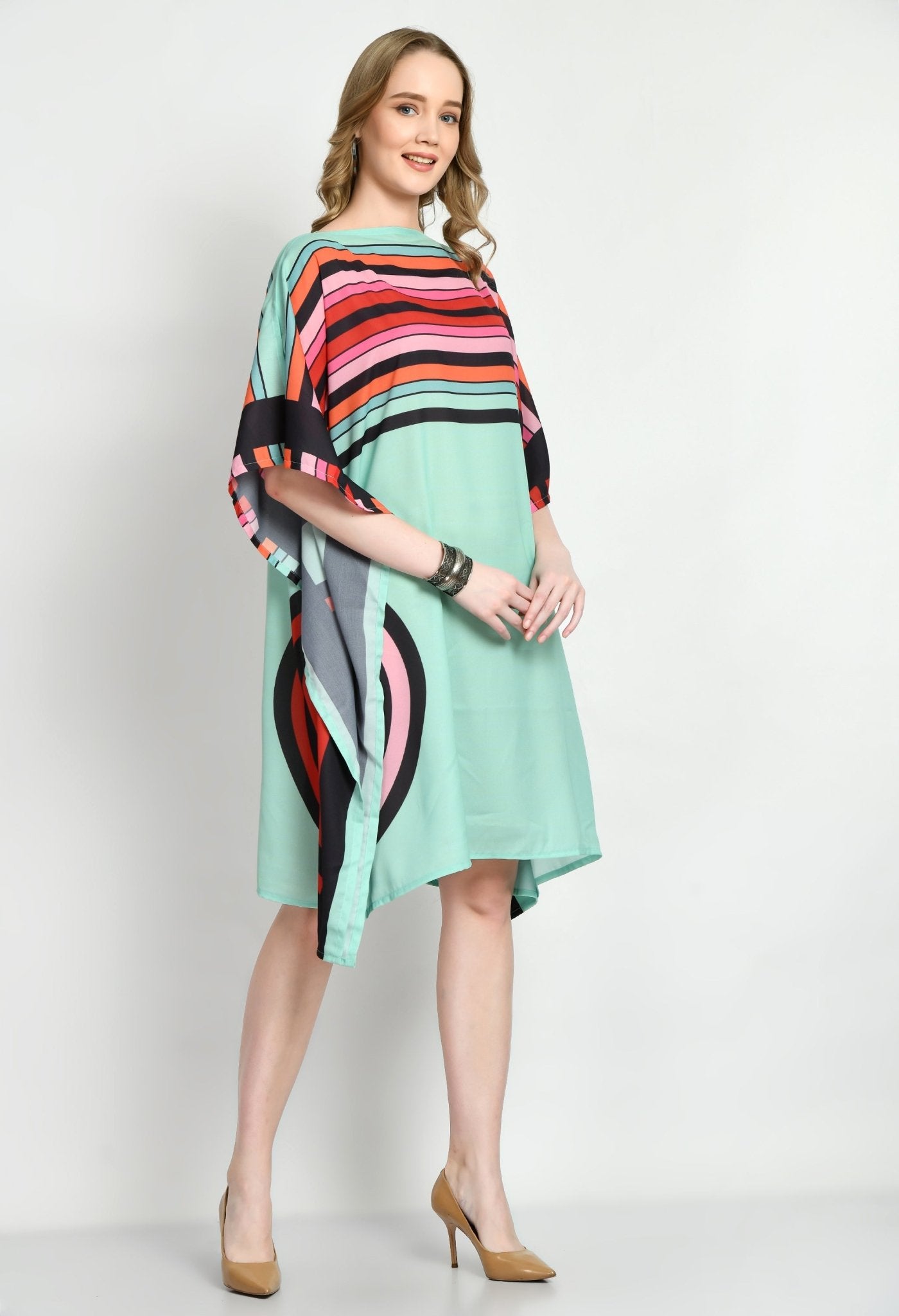 Wonder Rings Short Kaftan Dress - Navvi.in