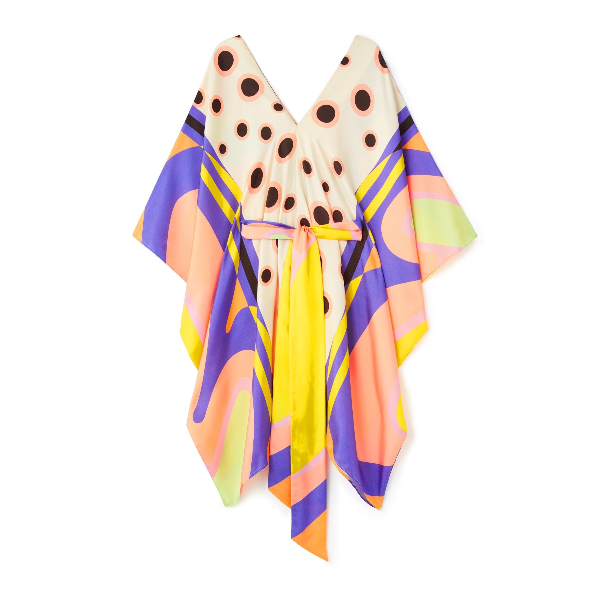 Butterfly Belted Kaftan Dress - Navvi.in