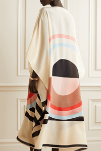 Dreamy Crepe Kaftan Dress - Navvi.in