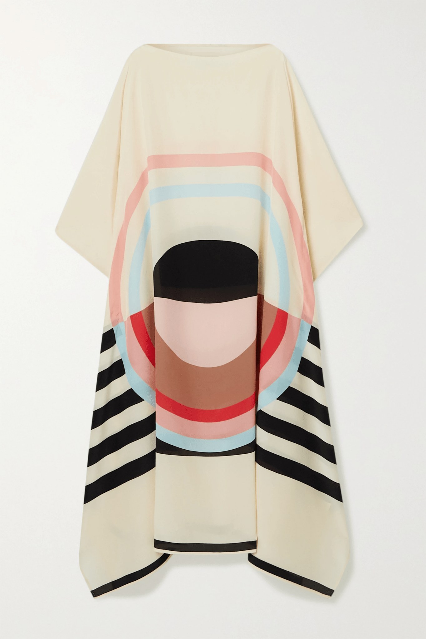 Dreamy Crepe Kaftan Dress - Navvi.in