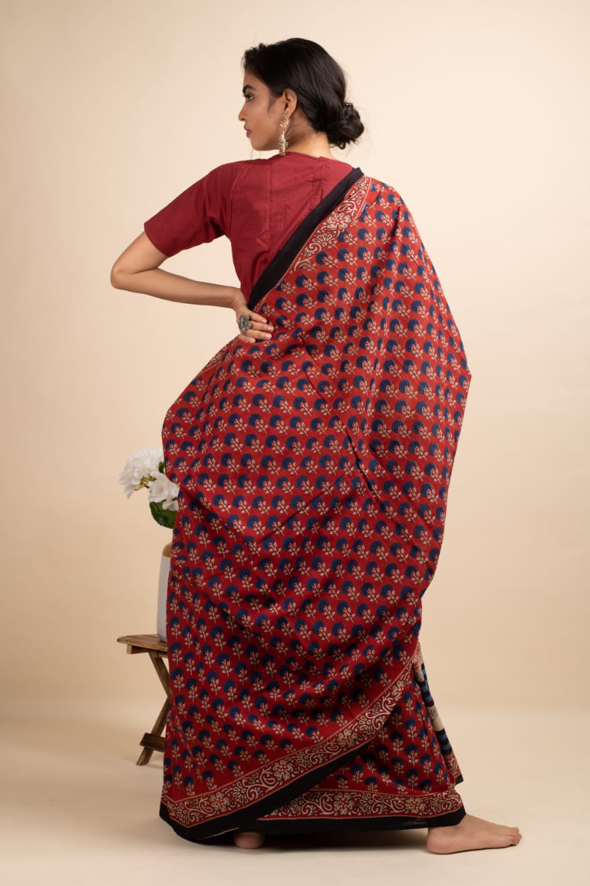 Flower Power Saree - Navvi.in
