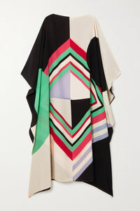 Geometric Kaftan Dress - Navvi.in