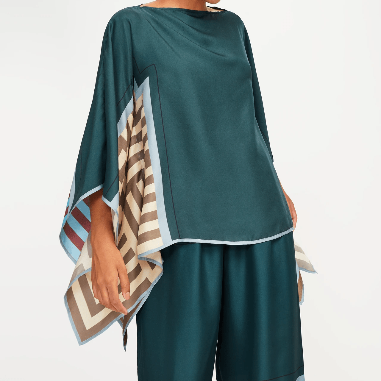 Serenity Satin Silk Co - ord Set - Navvi.in