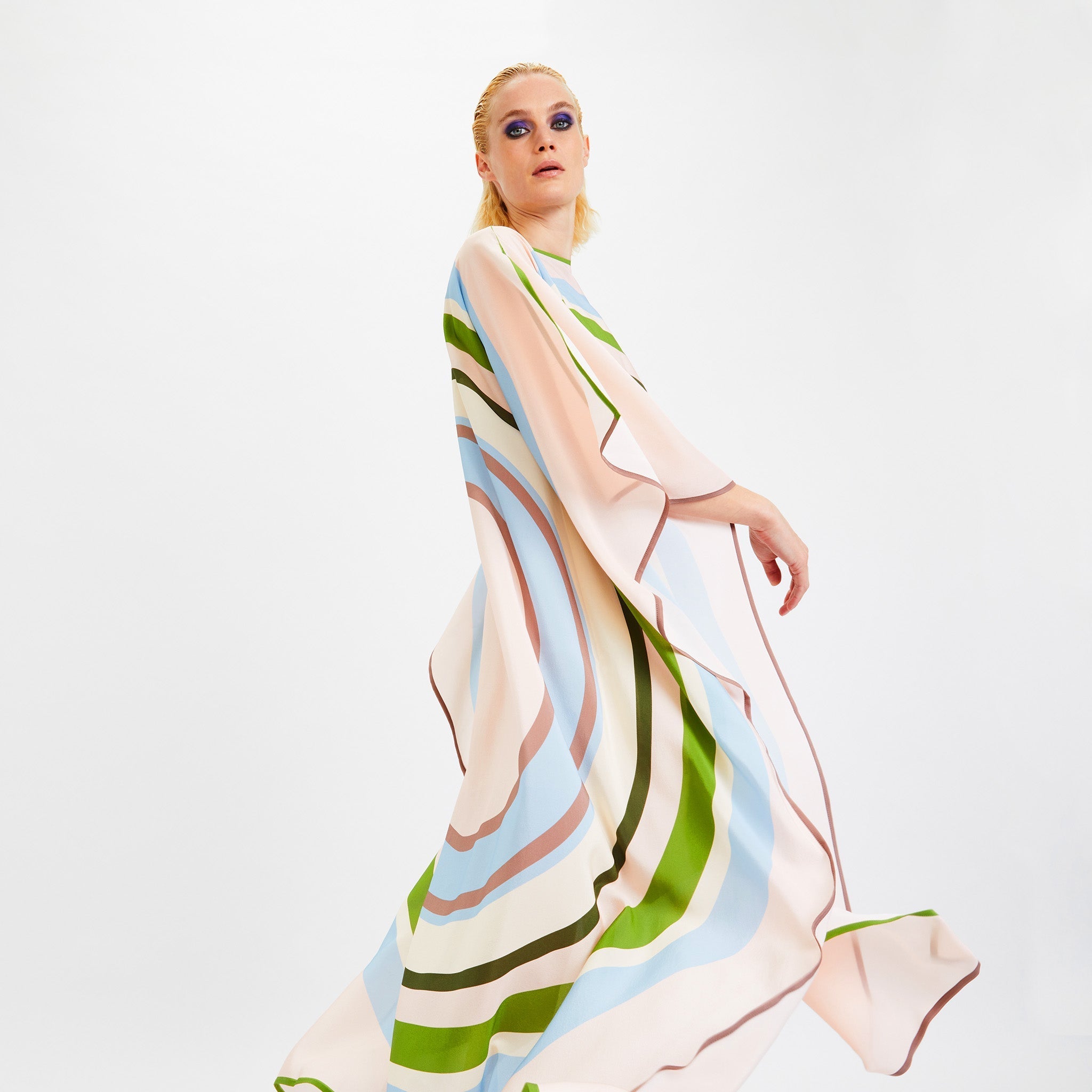 Snowball Kaftan Dress - Navvi.in