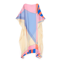 Spring Paradise Silk Kaftan - Navvi.in