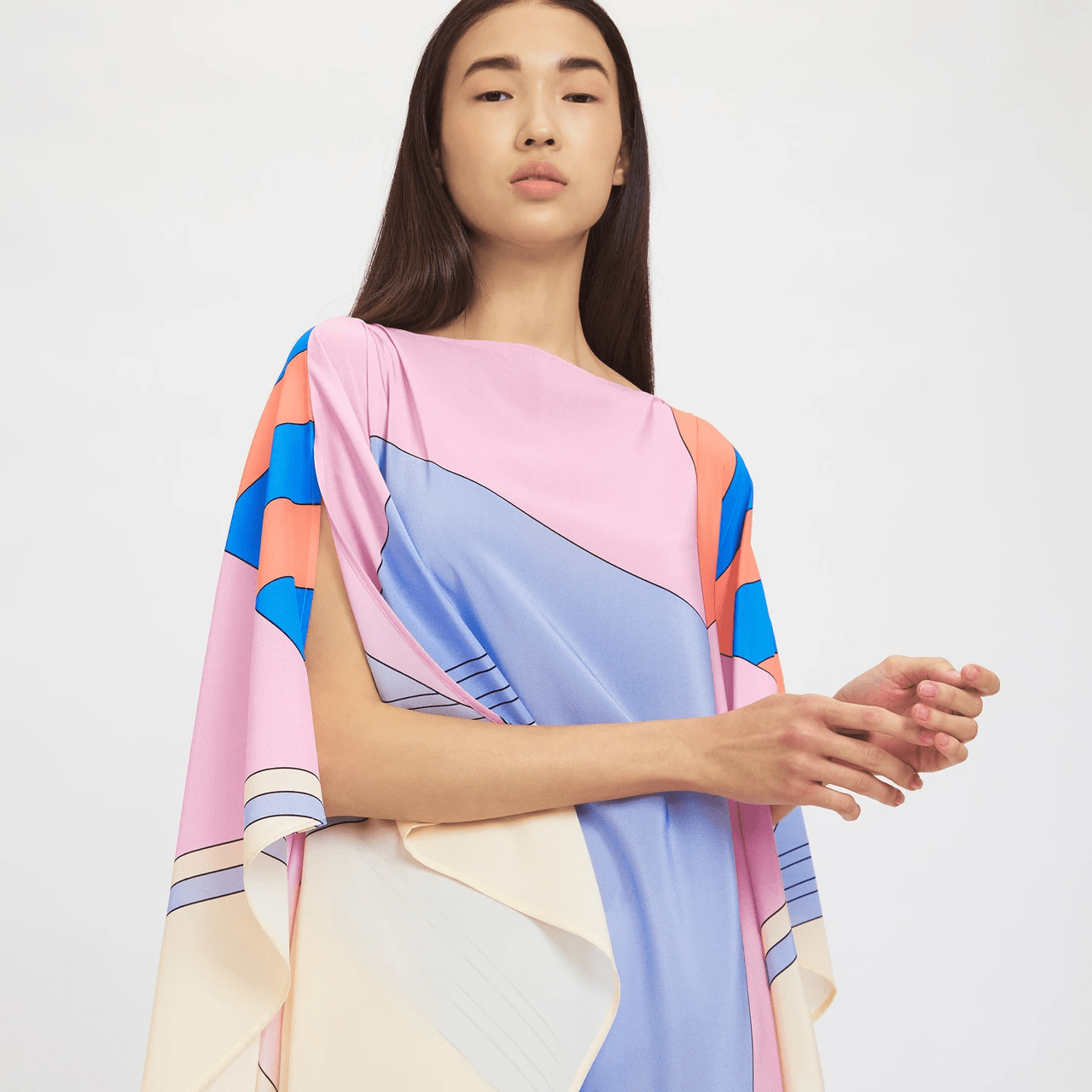 Spring Paradise Silk Kaftan - Navvi.in