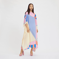 Spring Paradise Silk Kaftan - Navvi.in