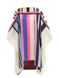 Stripes Short Kaftan Dress - Navvi.in