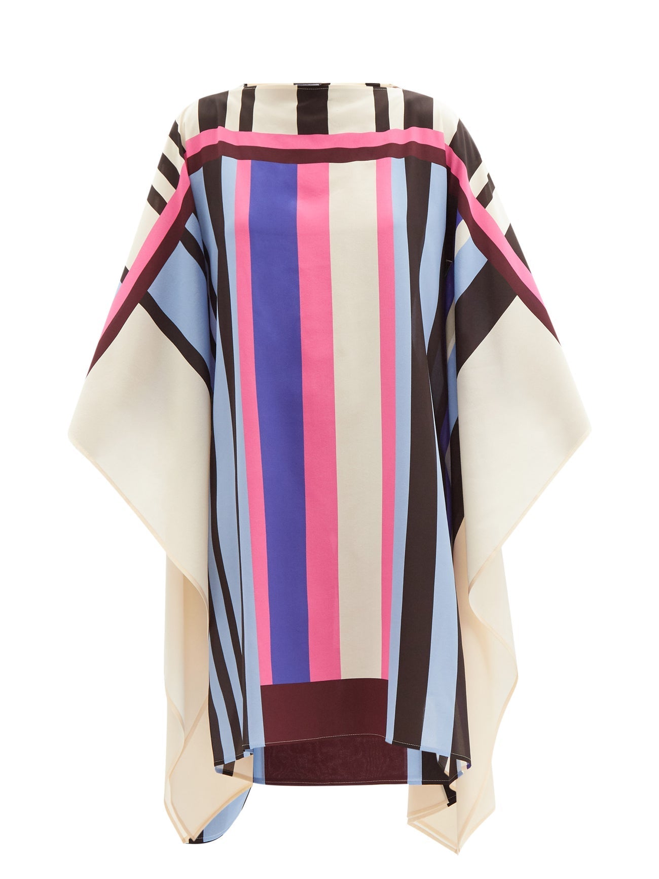 Stripes Short Kaftan Dress - Navvi.in