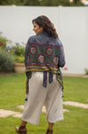 Boho Chic Printed Shirt & Wide-Leg Culotte Set