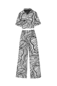 Black & White Zig Zag Co-Ord Set