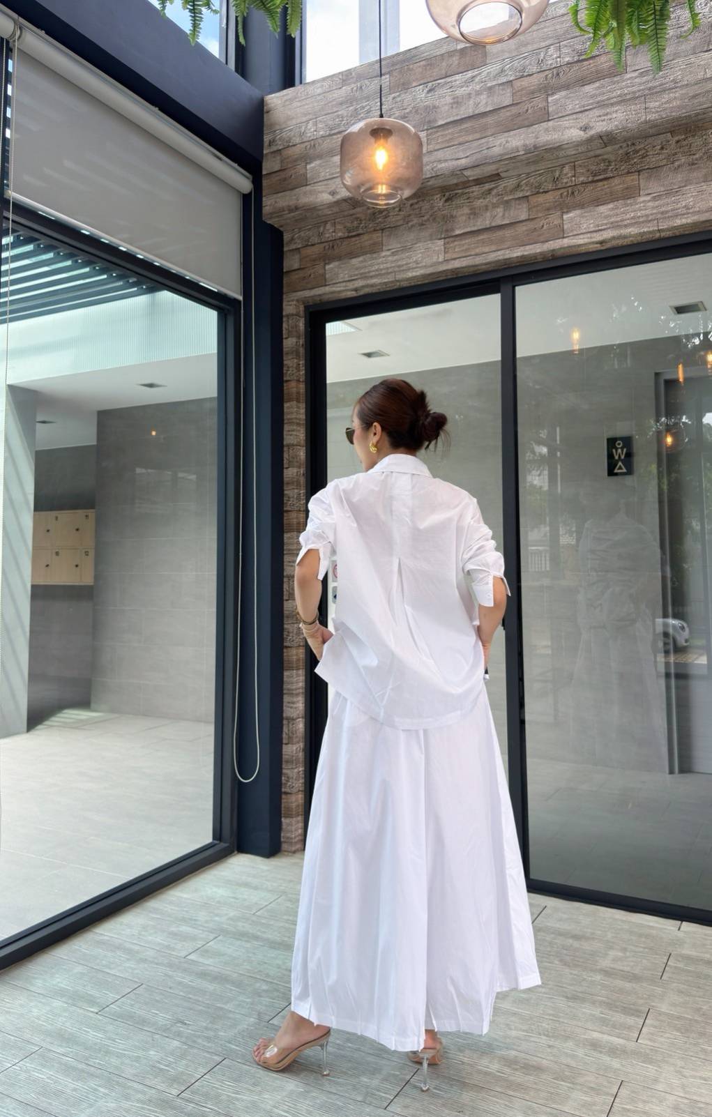 Chic Print Typography Co-Ord Set - Navvi.in