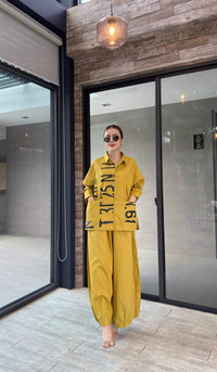 Chic Print Typography Co-Ord Set