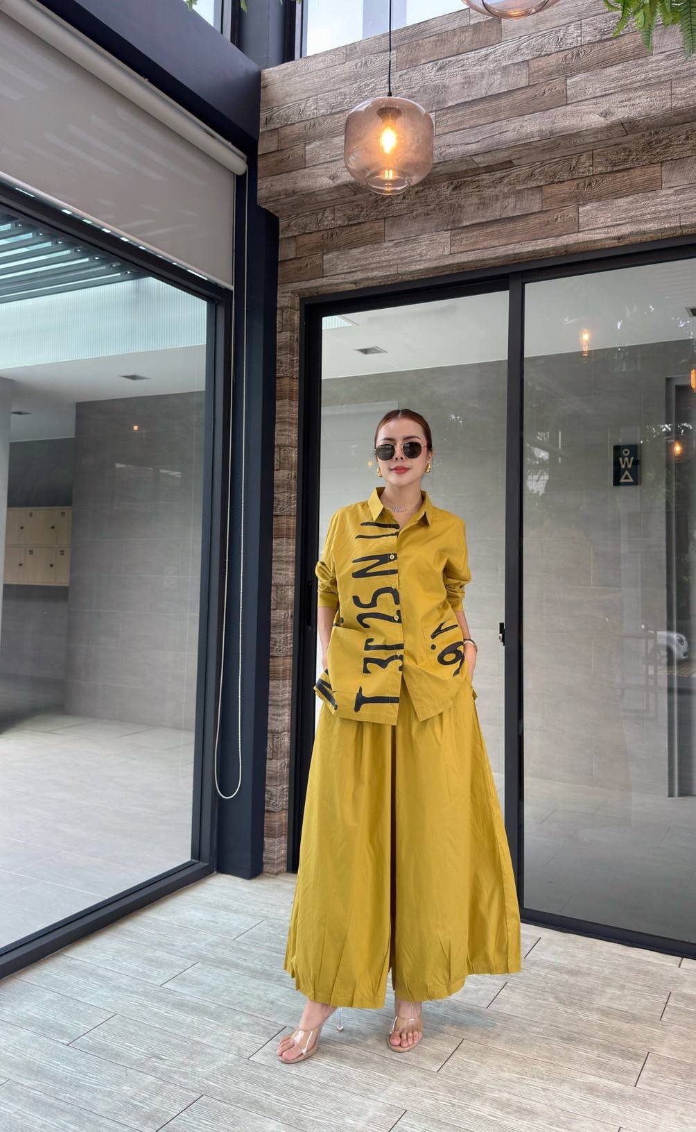 Chic Print Typography Co-Ord Set