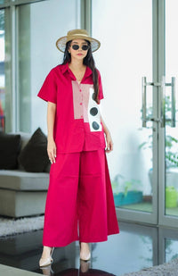 Red Statement Print Co-Ord Set