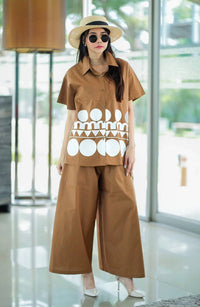 Korean Fashion Co-ord Set for Women - Navvi.in