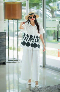 Korean Fashion Co-ord Set for Women - Navvi.in