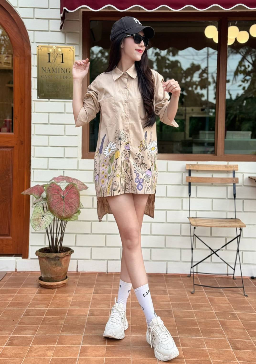 Wildflower Meadow Shirt Dress
