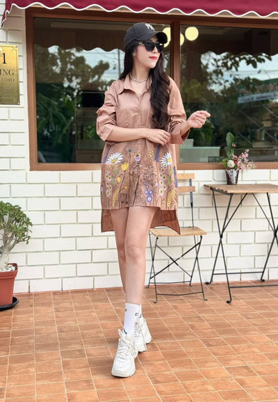 Wildflower Meadow Shirt Dress