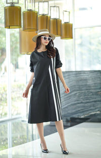 Minimal Chic Midi Dress - Navvi.in