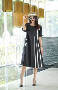 Minimal Chic Midi Dress - Navvi.in