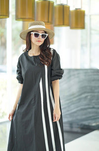 Minimal Chic Midi Dress - Navvi.in